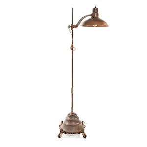 Bronze Antique Rolling Floor Lamp