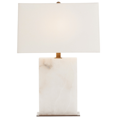White Marble Rectangle Table Lamp