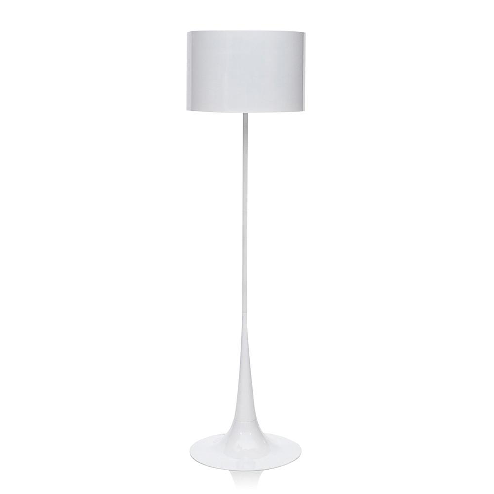 White Saarinen Style Floor Lamp