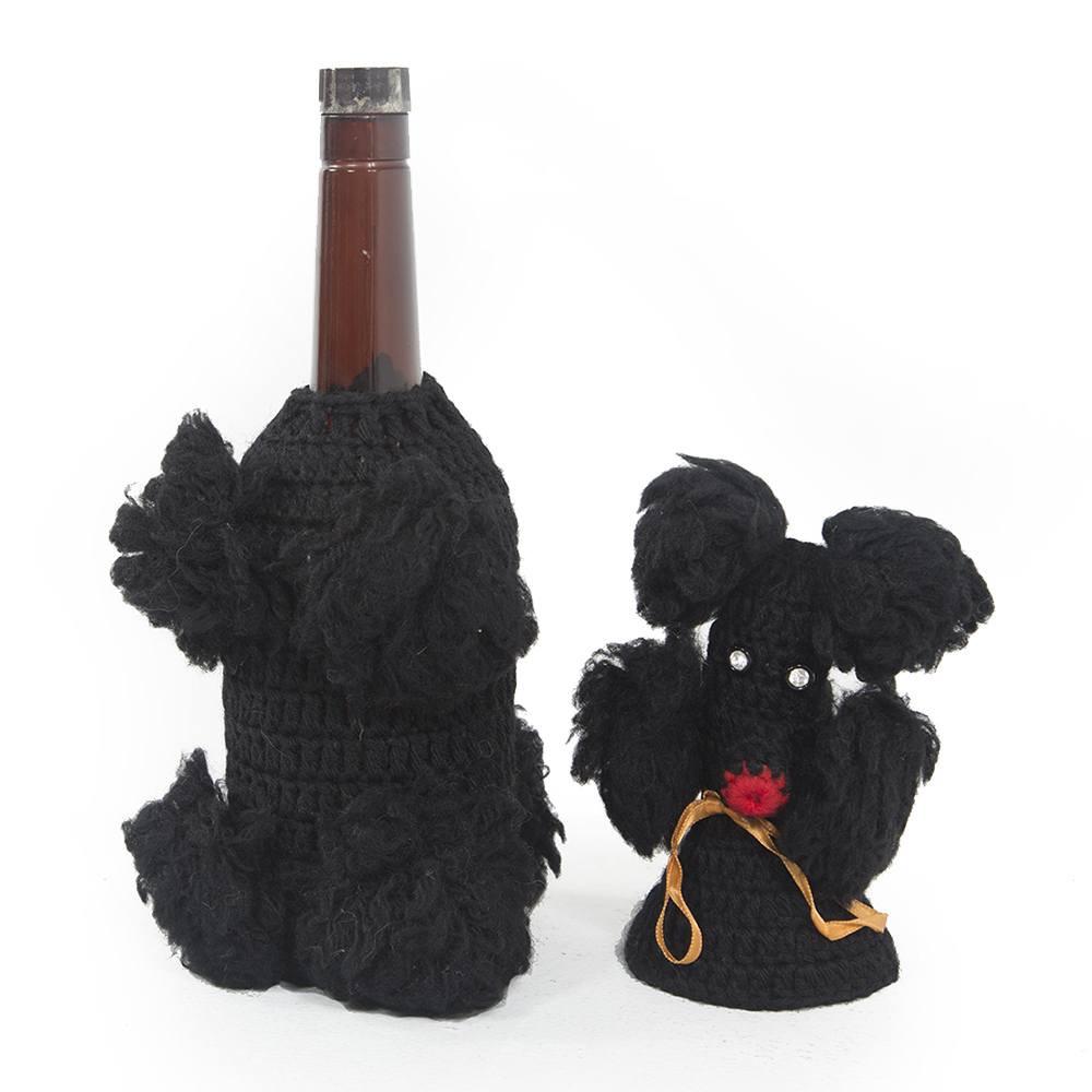 Black Poodle Bottle Cover