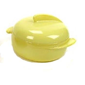 Yellow Ceramic Serving Bowl with Lid