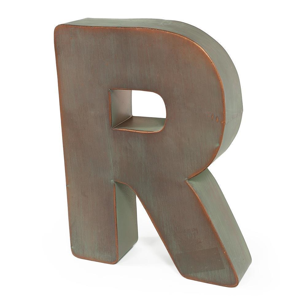 Copper Metal Letter R (A+D)