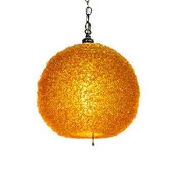 Orange Resin Ball Hanging Pendant