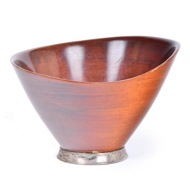 Walnut Asymmetrical Serving Bowl
