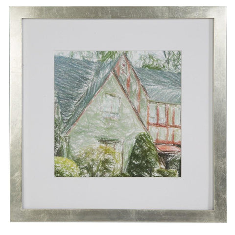 0742 (A+D) Crayon Green House (18" x 18")