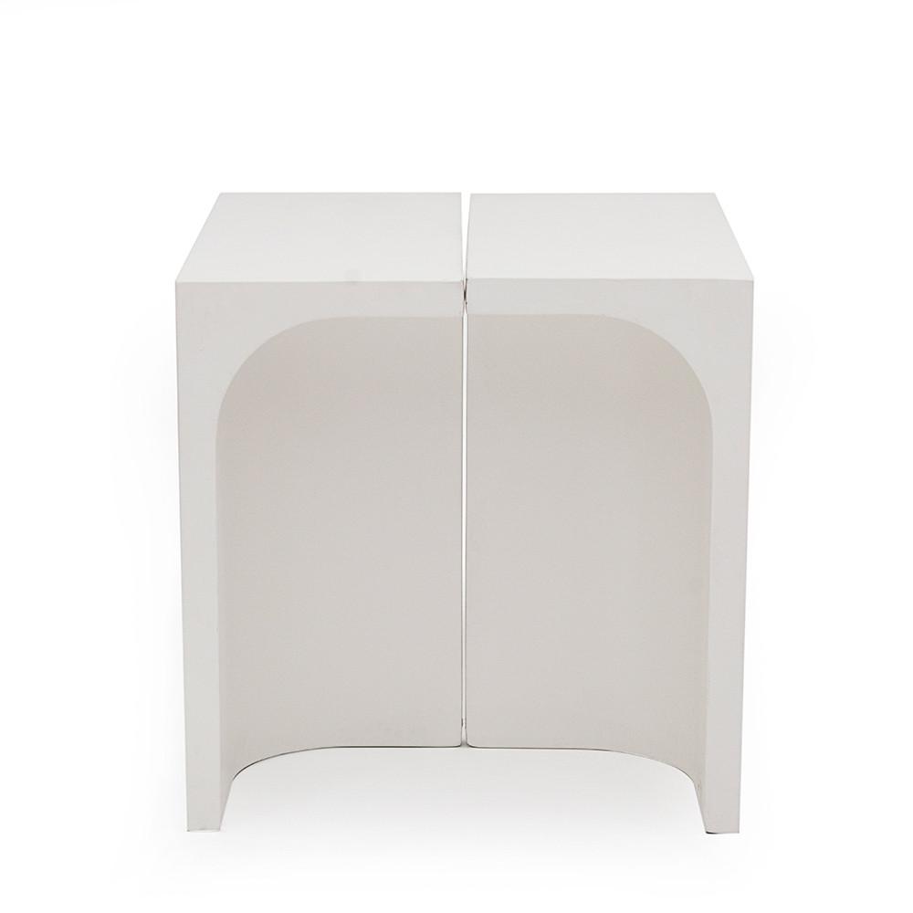 Modular White Coffee / Side Table Pieces