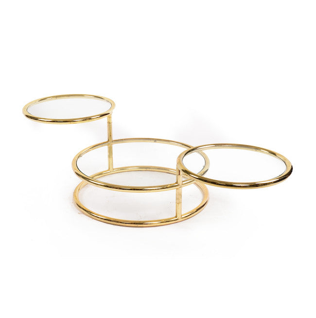 Adjustable Brass Ring Coffee Table