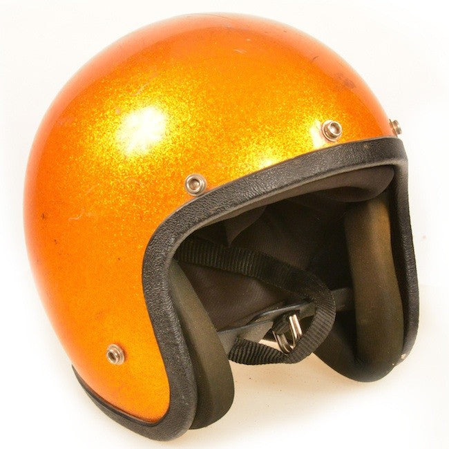 burnt orange motorcycle helmet Helmet - Orange Sparkle