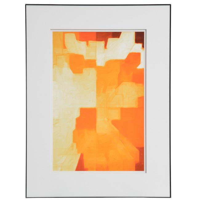 0751 (A+D) Orange Dynamic Abstract (18" x 24")