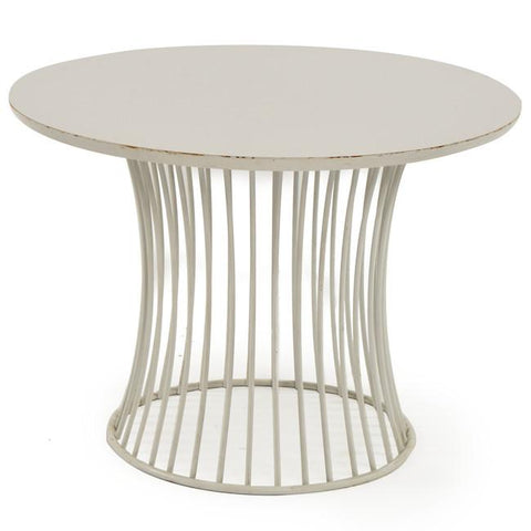 Wire Side Table - White