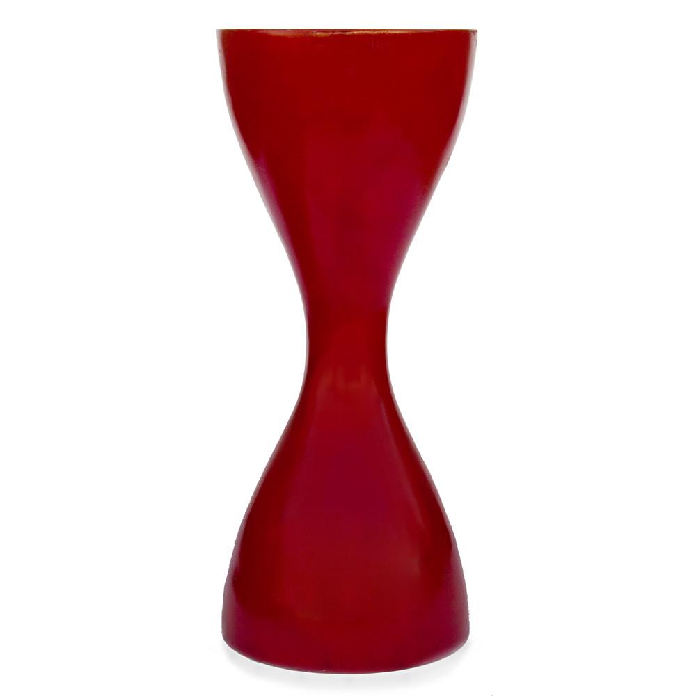 Hourglass Pedestal - Dark Red
