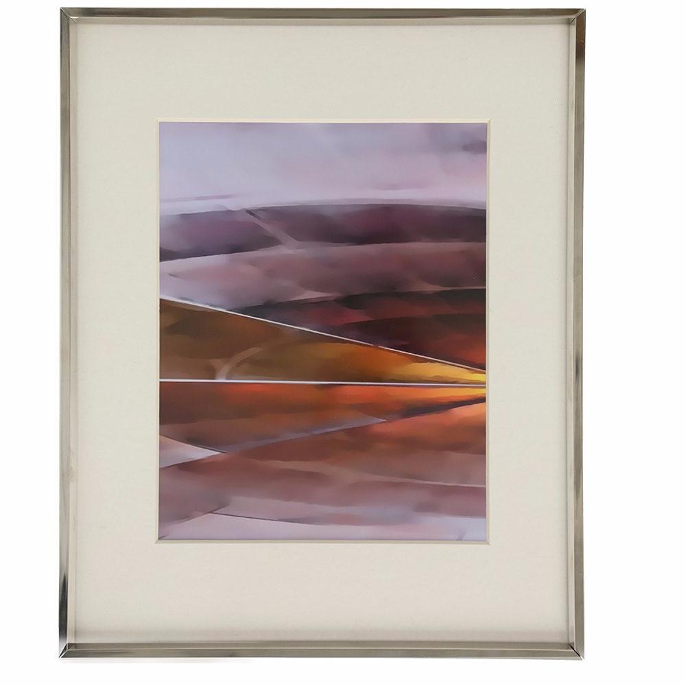 0627 (A+D) Purple Orange Horizon B (20.5" x 16.5")