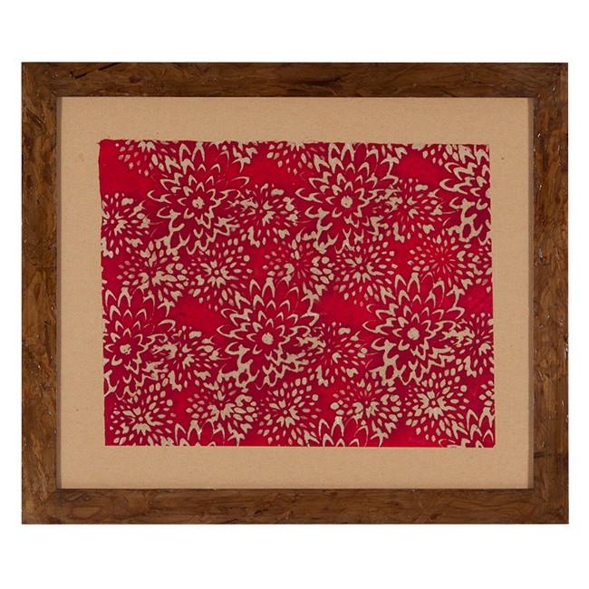 0363 (A+D) Red Flower Paper (18.5" x 15.5")