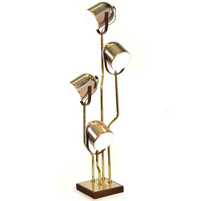 Brass 4 Light Table Lamp