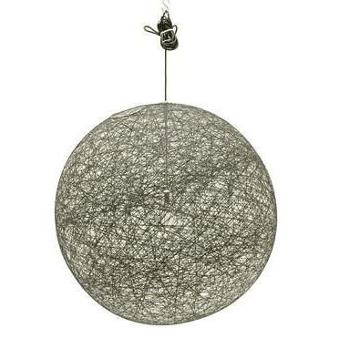 Large Black Webbing Globe Pendant Lamp