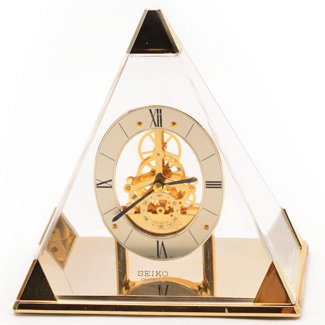 Seiko - Glass Pyramid Clock