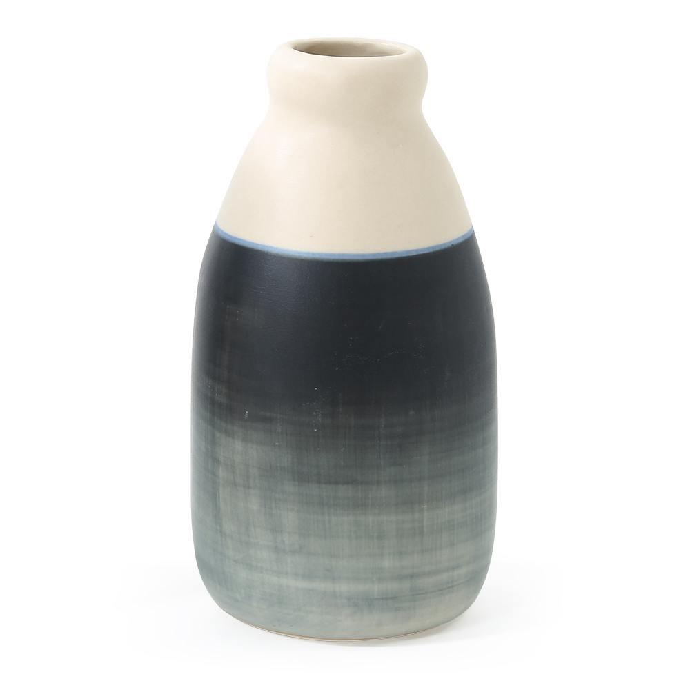 Grey Blue Ombre Short Vase (A+D)