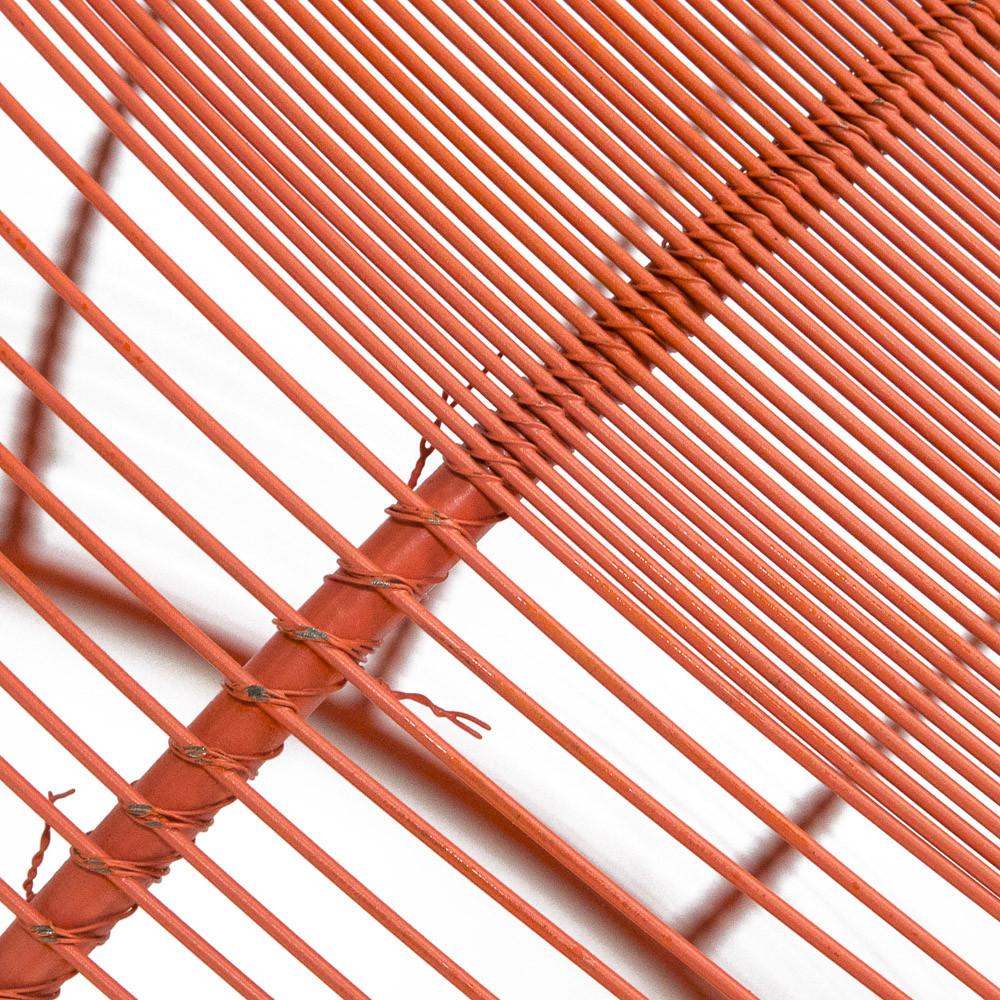 Orange Wire Bulbous Table