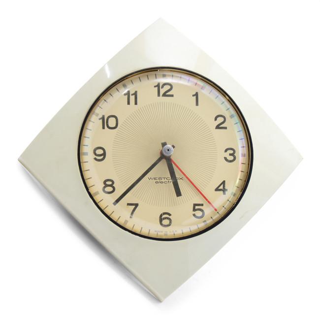 Westclox - White Diamond Clock