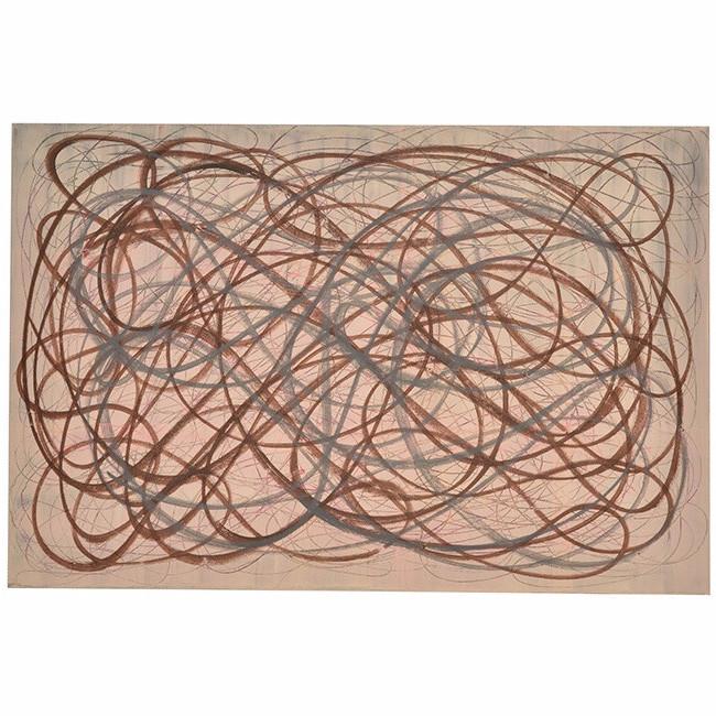 0690 (A+D) Gray Brown Swirls (36" x 24")