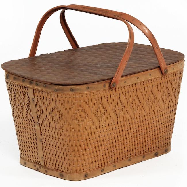 Picnic Basket - Woven Wood