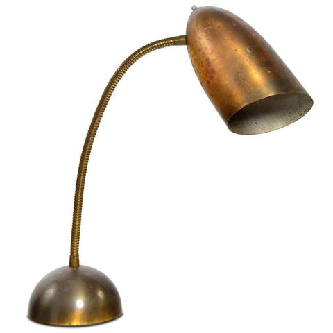 Brass Bendable Desk Lamp