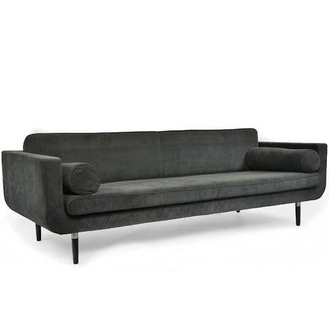 Grey Contemporary Sofa with Bolsters