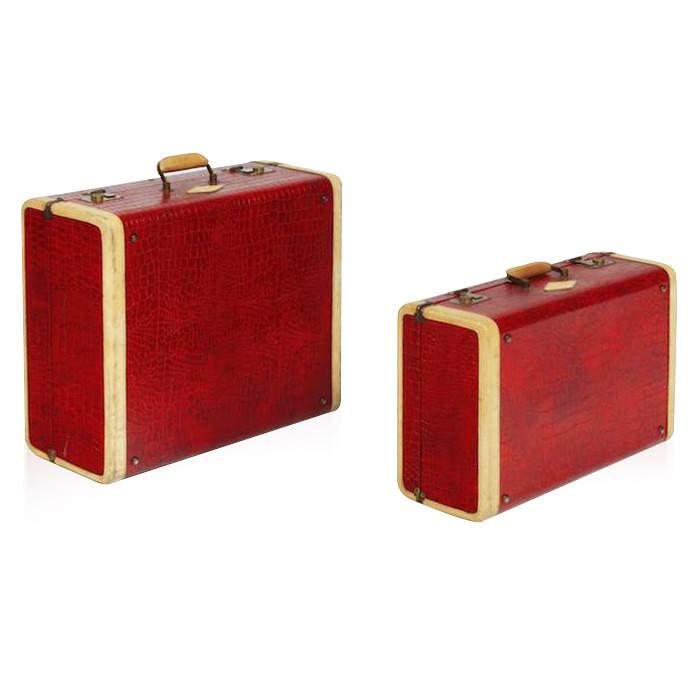 Luggage Set - Red Gator Pattern
