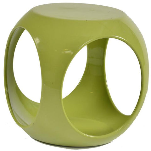 Green Cut Out Modern End Table