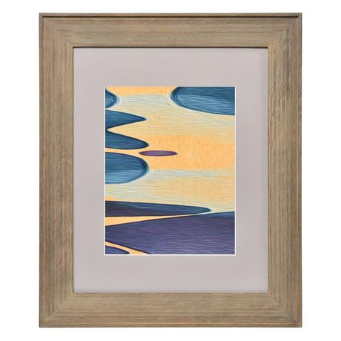 0637 (A+D) Navy Blue Abstract B (21" x 25")