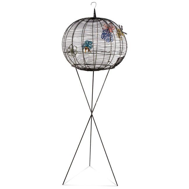 Orb Birdcage with Flowers