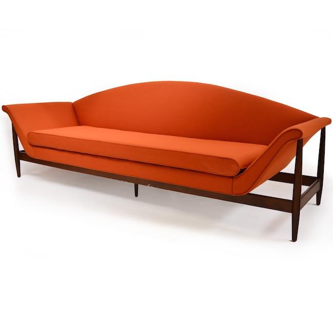 Orange Gondola Sofa