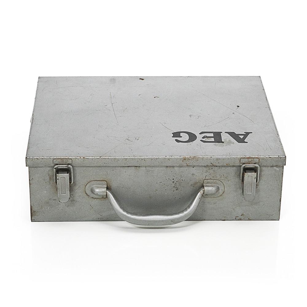 Grey Metal Briefcase AEG