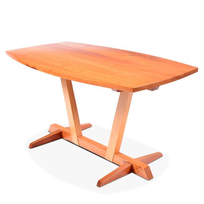 Solid Wood Wide Base Dining Table