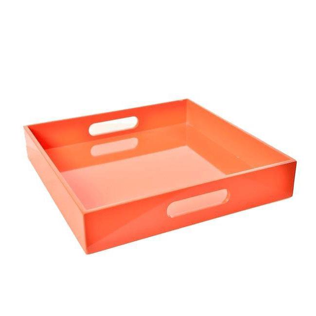Orange Square Hi-Gloss Tray (A+D)