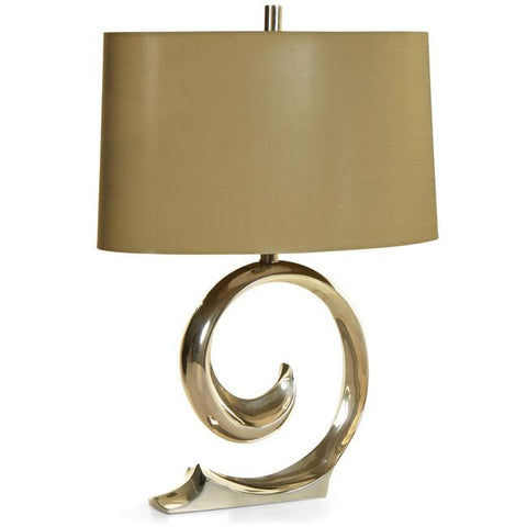 Chrome Spiral Table Lamp