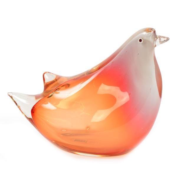Red Yellow Glass Dove (A+D)