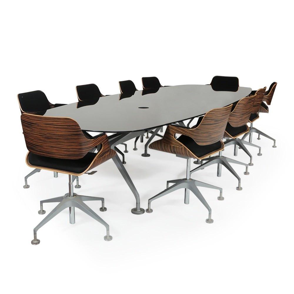 Glass Exoskeleton Conference Table