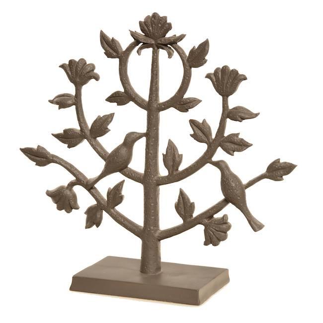 Brown Bird & Tree Sculpture