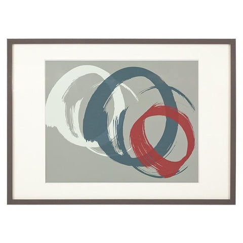 0354 (A+D) Brushstrokes on Grey (28.5" x 20.5")