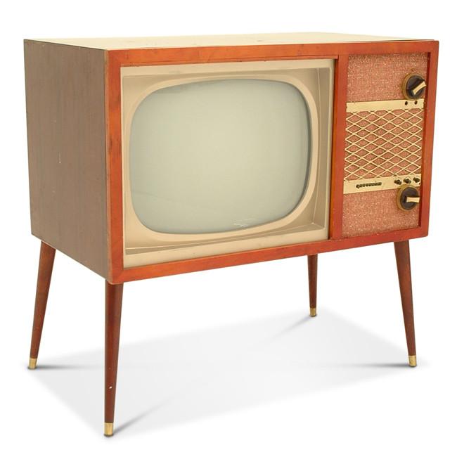Raytheon Cherry Wood TV Console - BROKEN SCREEN