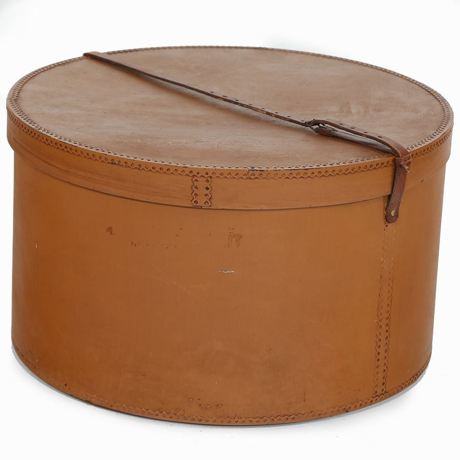 Light Brown Large Hatbox