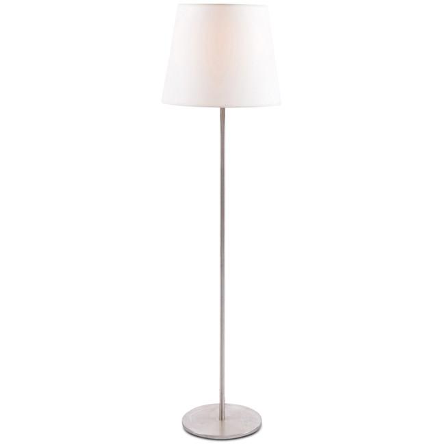 Simple Silver Pole Floor Lamp
