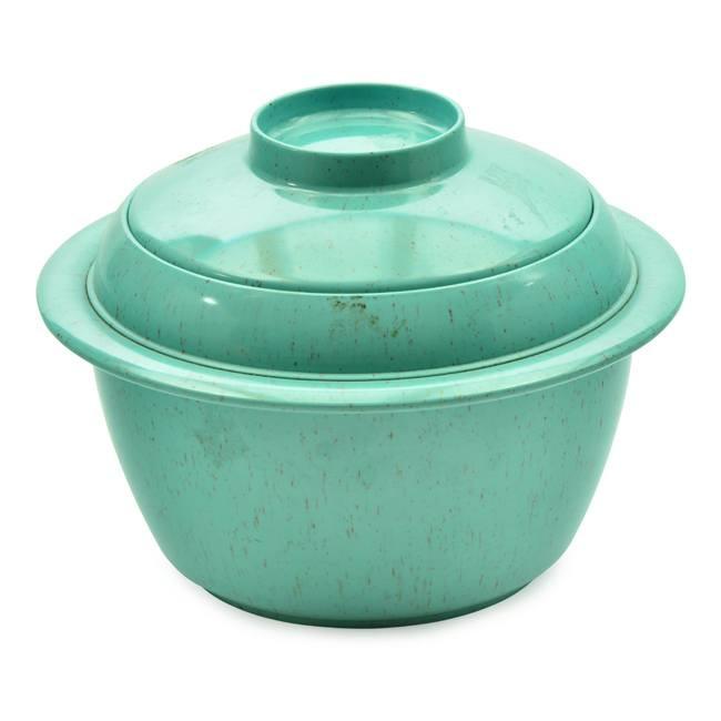 Turquoise Serving Bowl with Lid