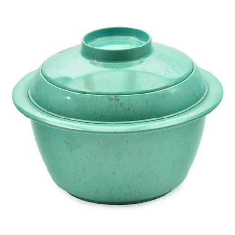 Turquoise Serving Bowl with Lid