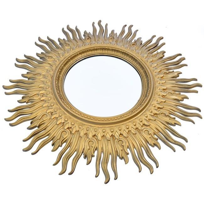 Gold Sun Wall Mirror