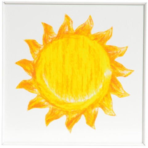 0763 (A+D) Jr Yellow Sun (8" x 8")