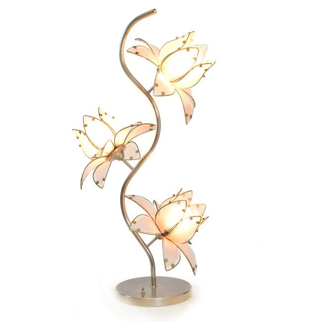 Pink Flowers Table Lamp