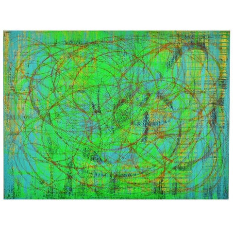 0674 (A+D) Blue Fluorescent Green (40" x 30")