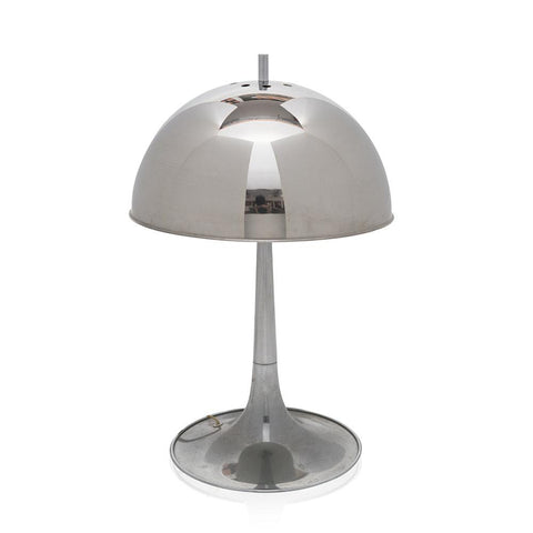 Silver Chrome Dome Table Lamp